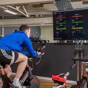 Nuffield Health Guiseley health and wellbeing club wattbikes
