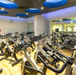 Manchester Printworks fitness and wellbeing spinning