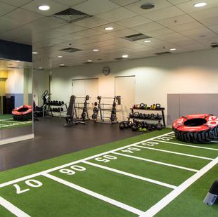 Manchester Printworks fitness and wellbeing gym floor