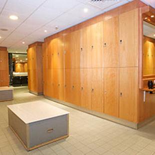 Gym changing rooms