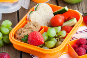 Bento-style packed lunch box