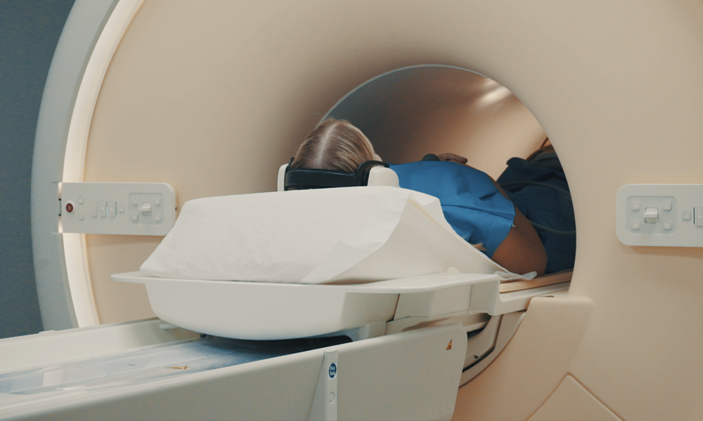 Inside an MRI scanner