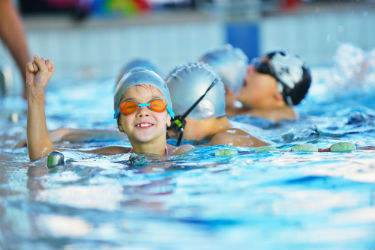 Child swimming lessons at Nuffield Health Birmingham Central
