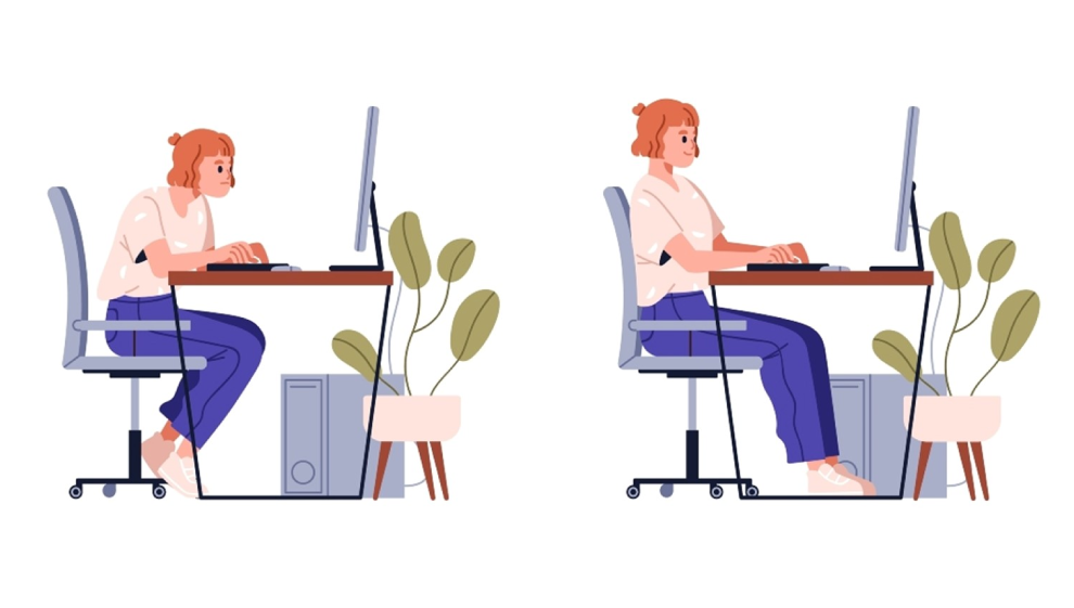 What does good desk posture look like?