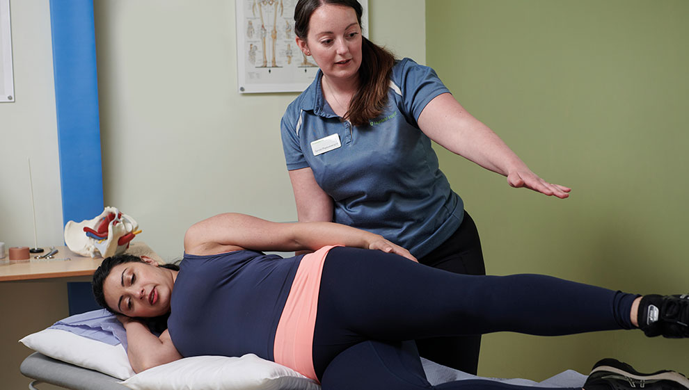 Woman having physio