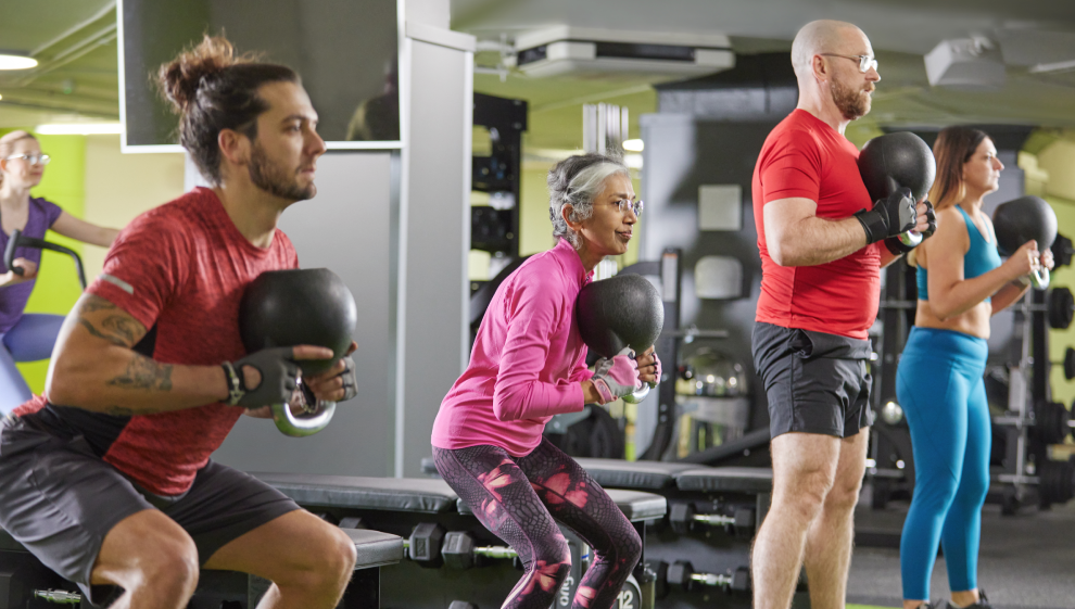 A group resistance training session