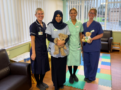 Children's nursing team at Leicester Hospital