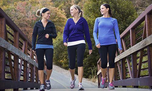 Three women out walking