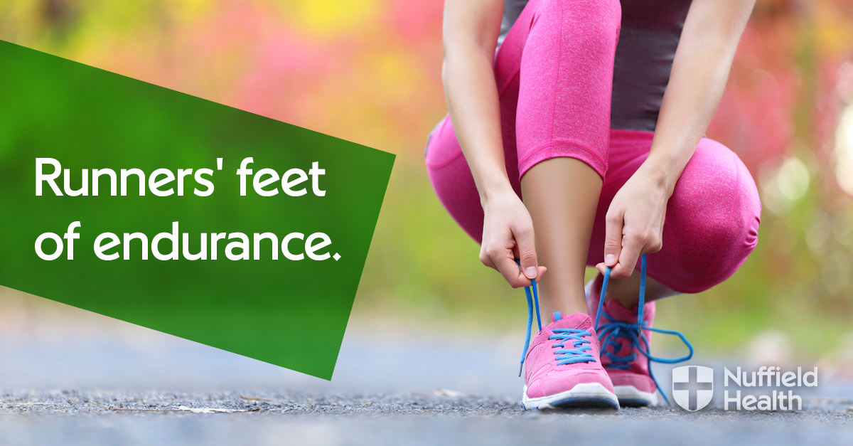 Runners' feet of endurance Nuffield Health