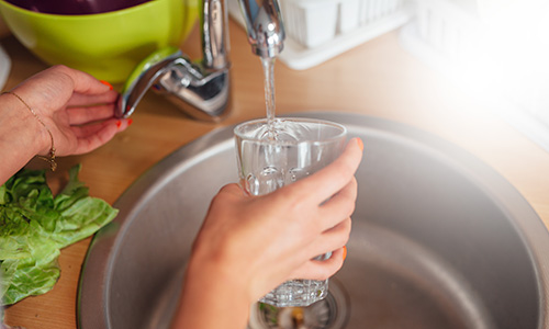 Pouring water