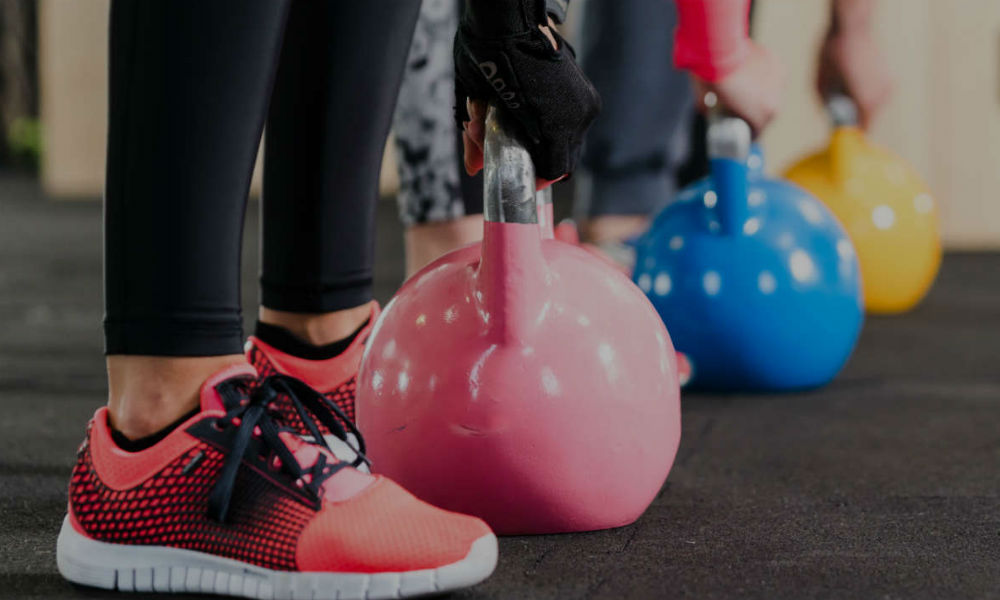 Kettlebells in the gym