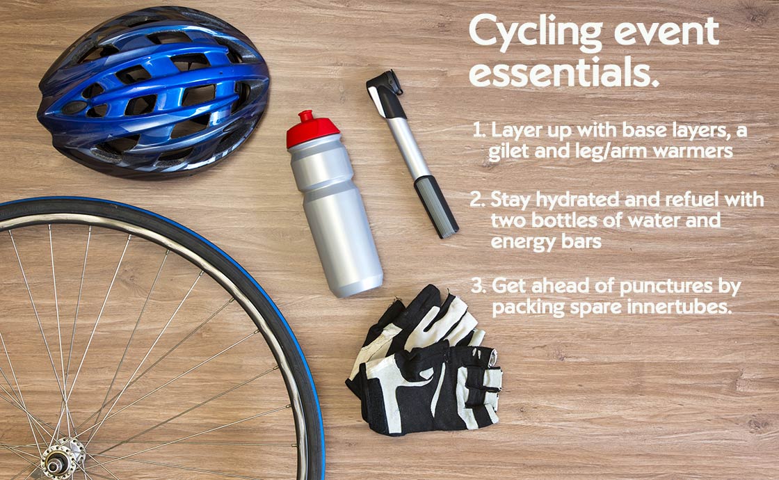 What to bring to a cycling event
