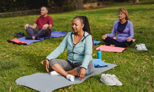 Outdoor yoga