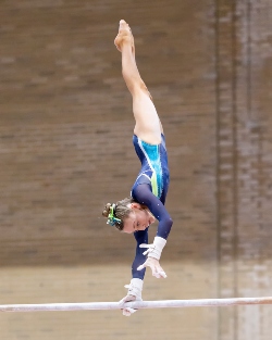 Madi back at gymnastics after recovering from surgery