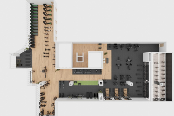Tower Fitness Centre - overhead plan