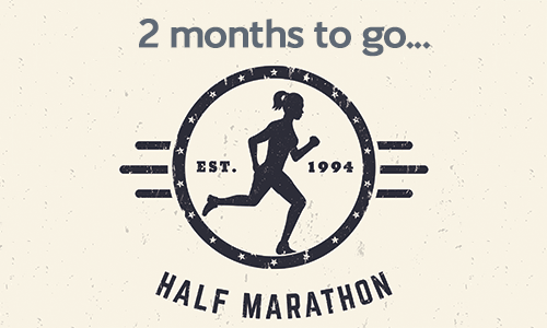 Half marathon - two months to go