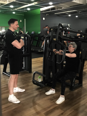 PT guiding with weight machines