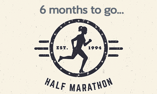 Half marathon 6 months to go