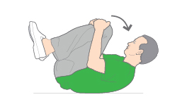 Knee to chest exercise