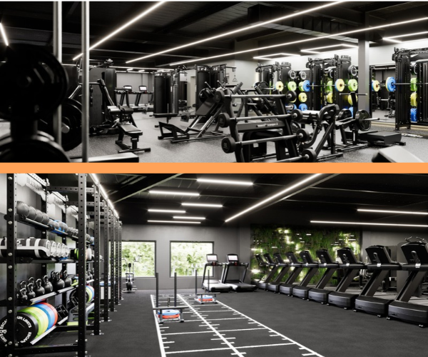 3S renders of your transformed Nuffield Health Hertford club.