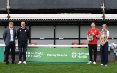 Nuffield Health and Woking Football Club.